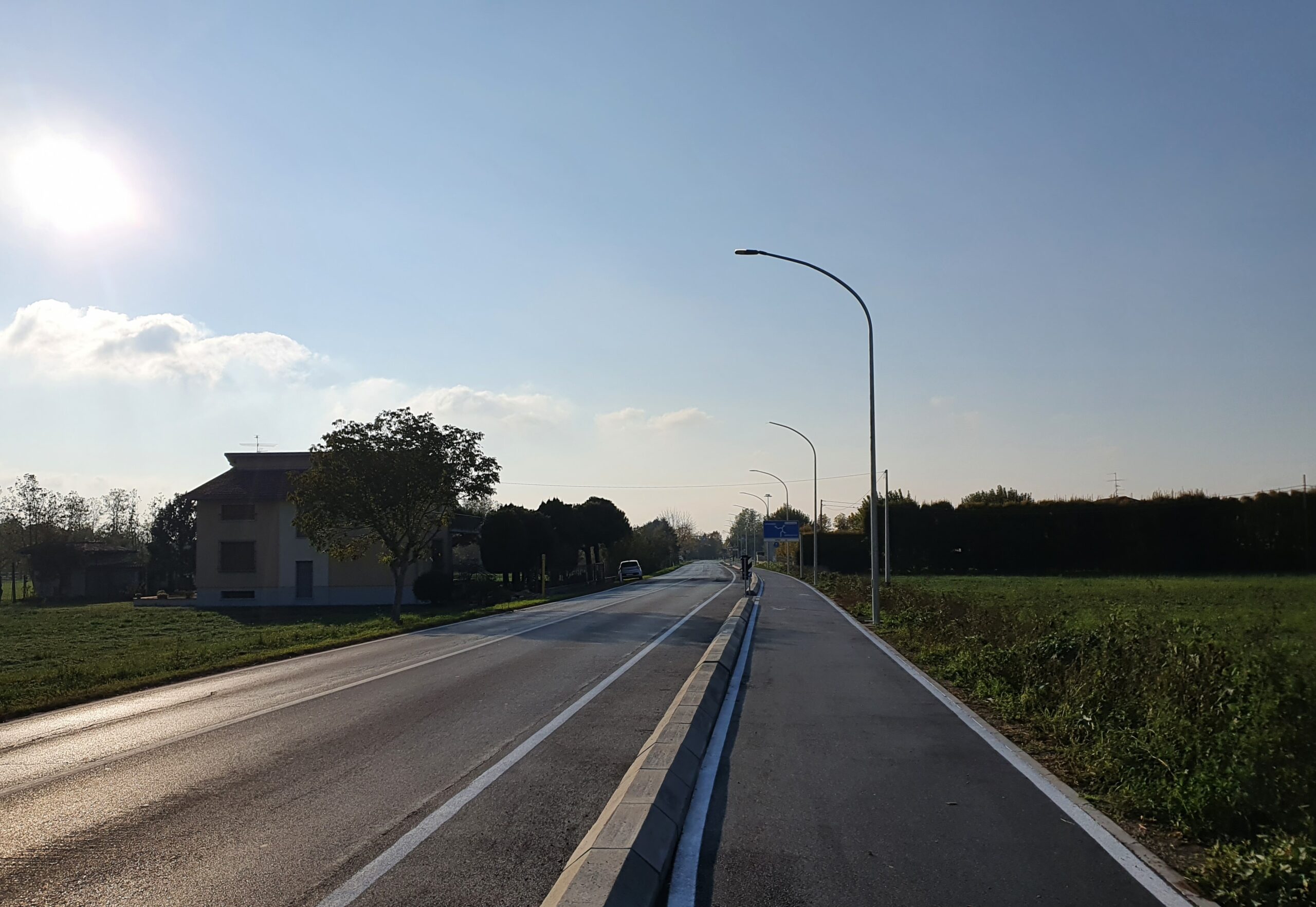 Nuovo tratto di pista ciclabile di collegamento tra le frazioni Ginevra-Capodimonte